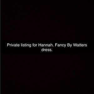 Fancy By Watters dress